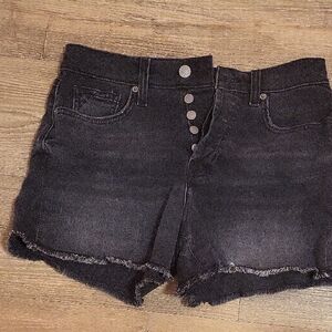 7 For All Mankind Dark Gray Jean Shorts